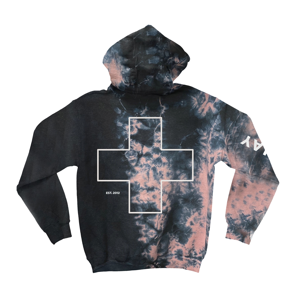 Tie Dye Logo Hoodie Back