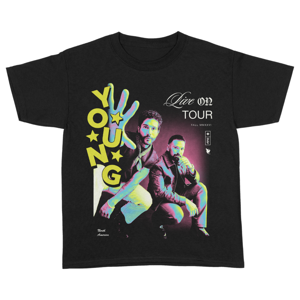 The Young Tour Trippy Dateback T-Shirt Front
