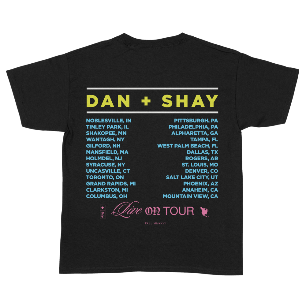 The Young Tour Trippy Dateback T-Shirt Back