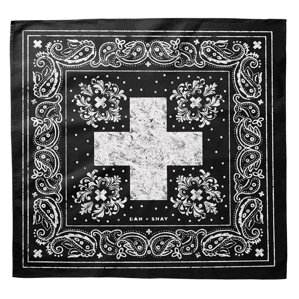 D+S Black Bandana