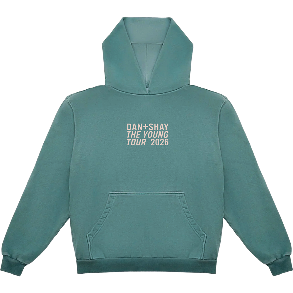 The Young Tour Green Pullover Hoodie Front
